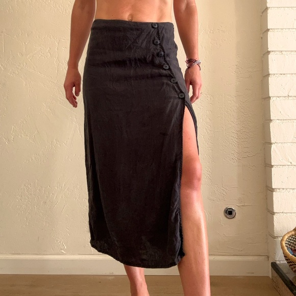 Free People linen skirt - Picture 3 of 8